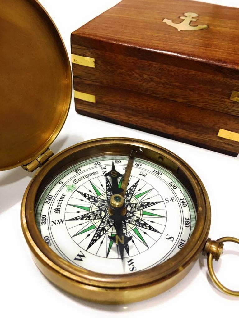 I Carry Your Heart With Me Compass, Wooden Box view 6