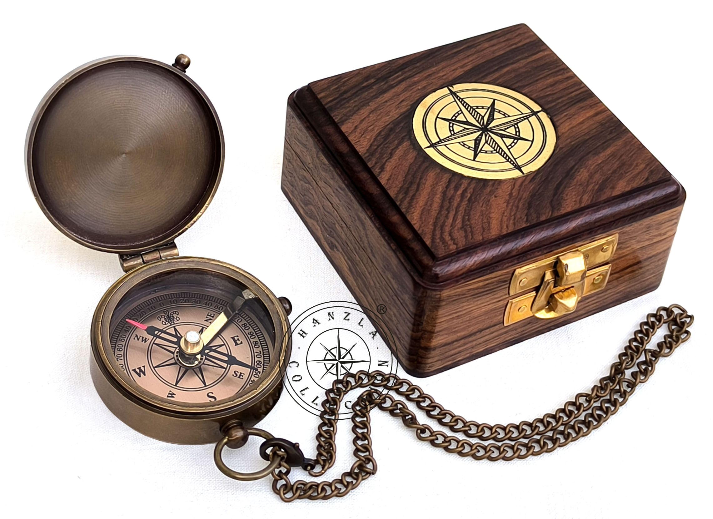 Tolkien Quote Compass, Wooden Box view 3