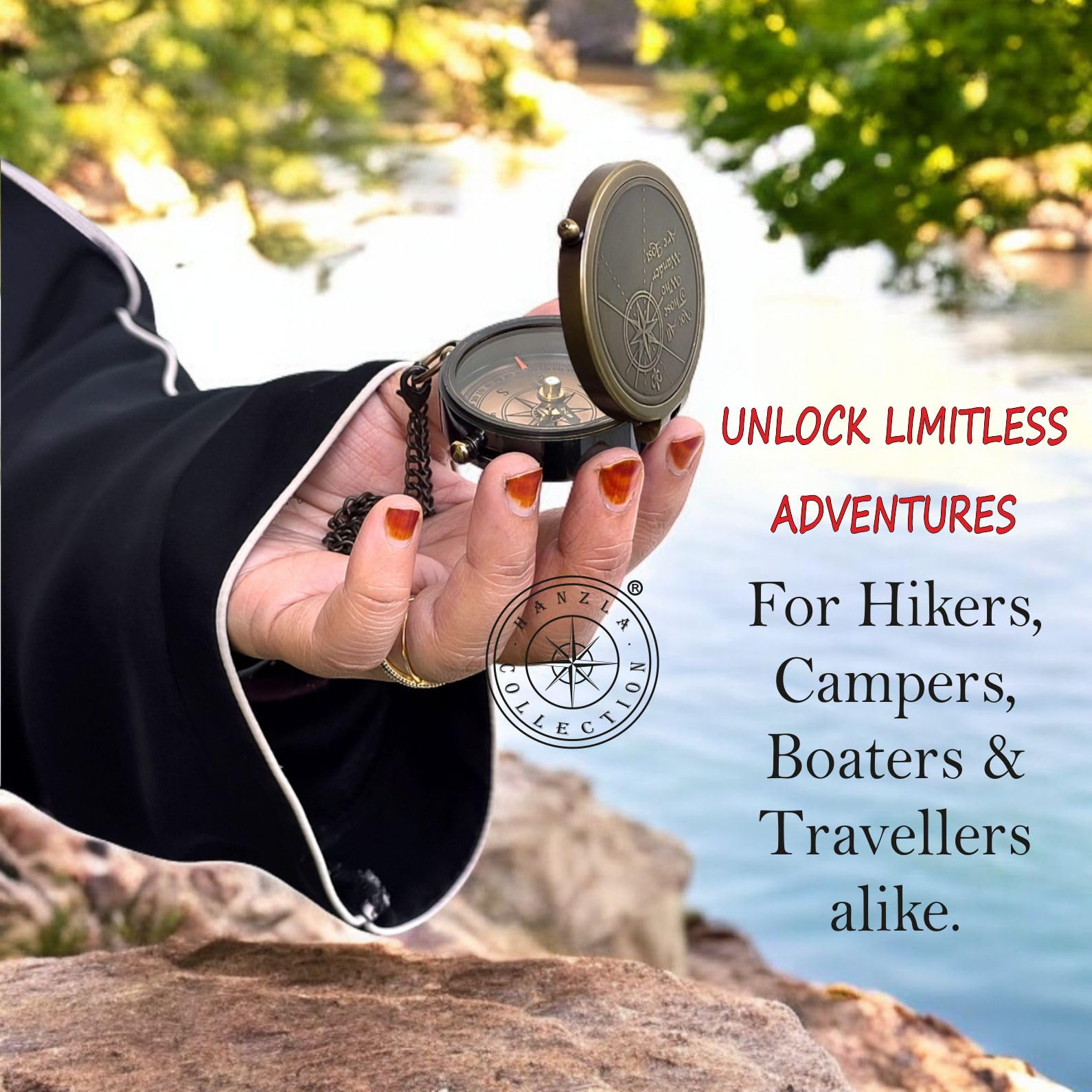 Tolkien Quote Compass, Wooden Box view 5