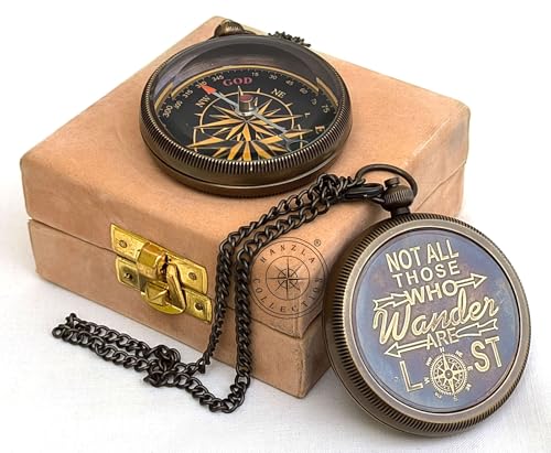 Tolkien Quote Compass, Velvet-Lined Box view 4