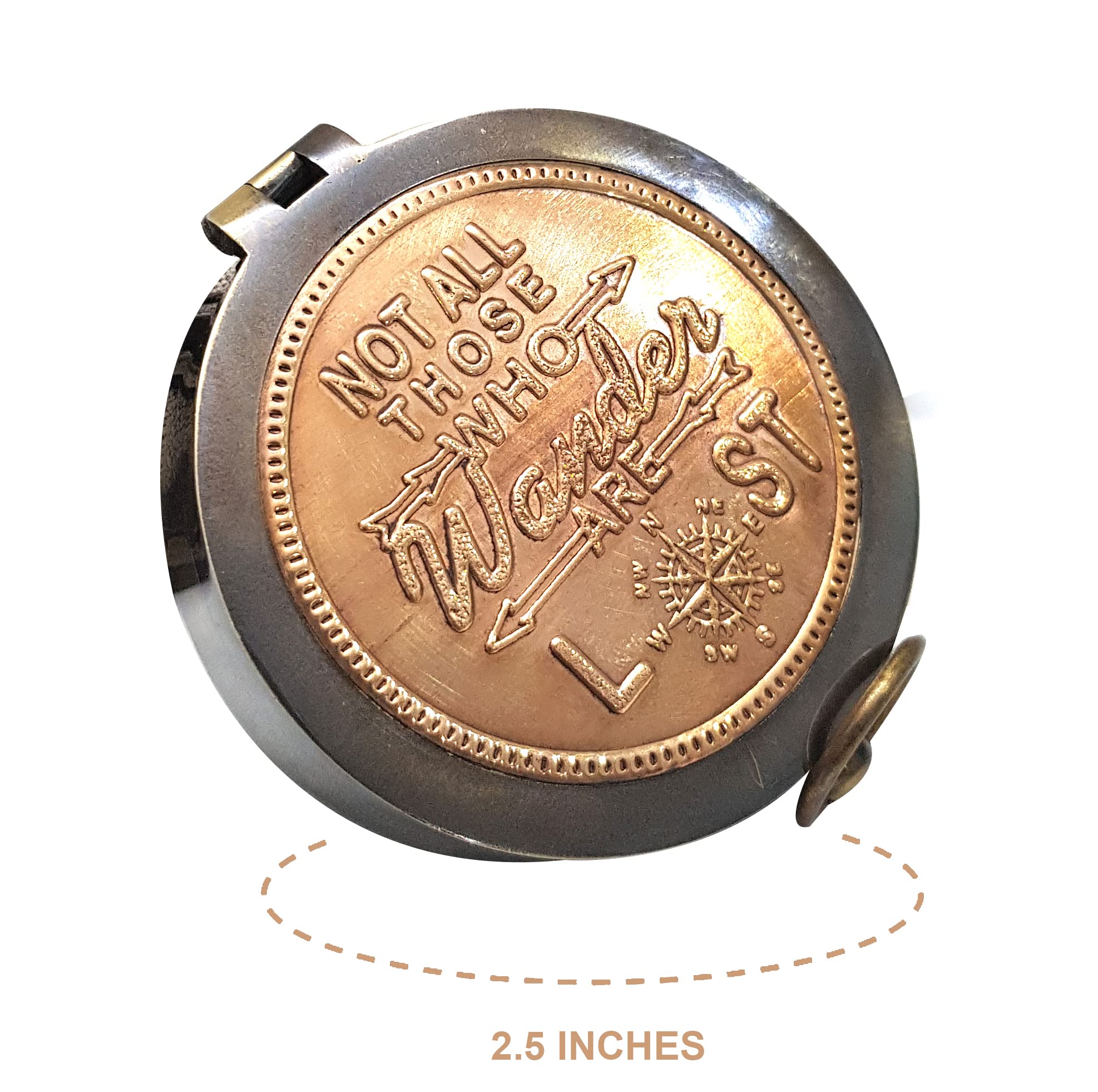 Motivational Compass, Leather Case view 5
