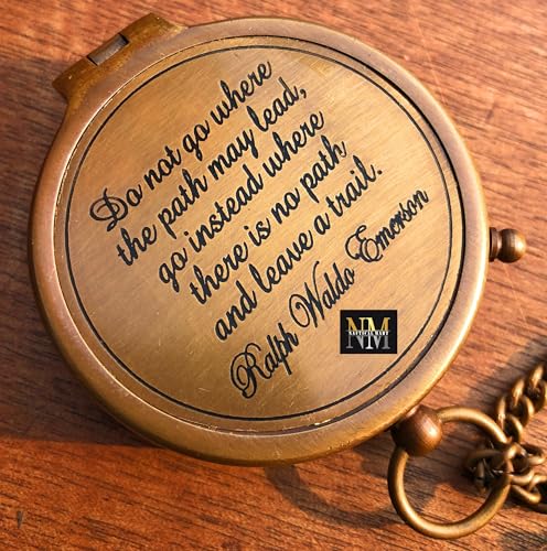 Emerson Quote Compass, Leather Case view 4
