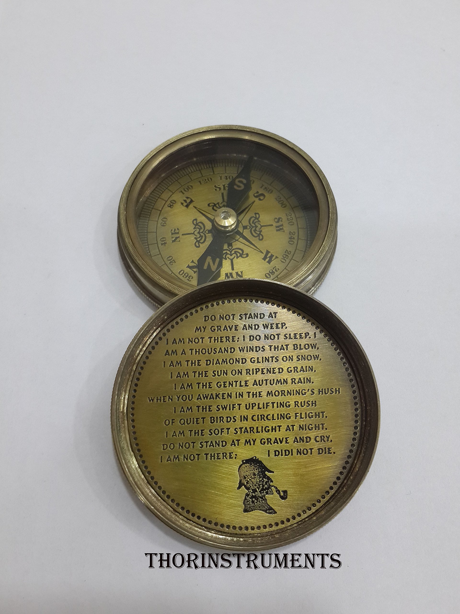 Sherlock Holmes Compass, Antique Finish view 4