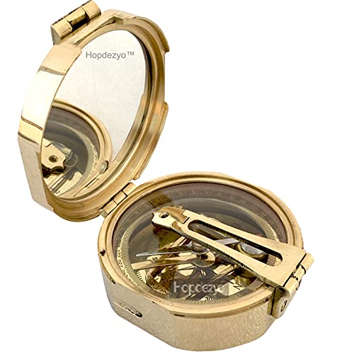 Brunton Compass, Polished Brass view 2