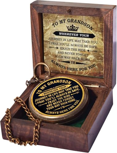 To My Grandson Compass, Wooden Box view 4