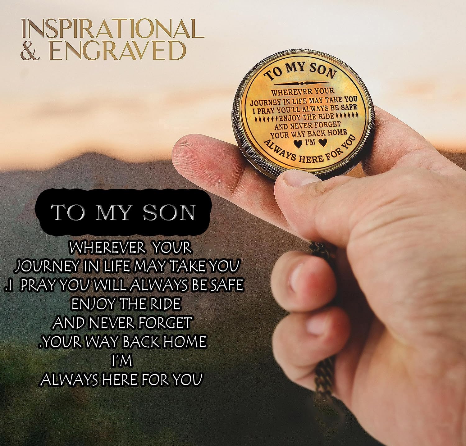To My Son Compass, Wooden Box view 5