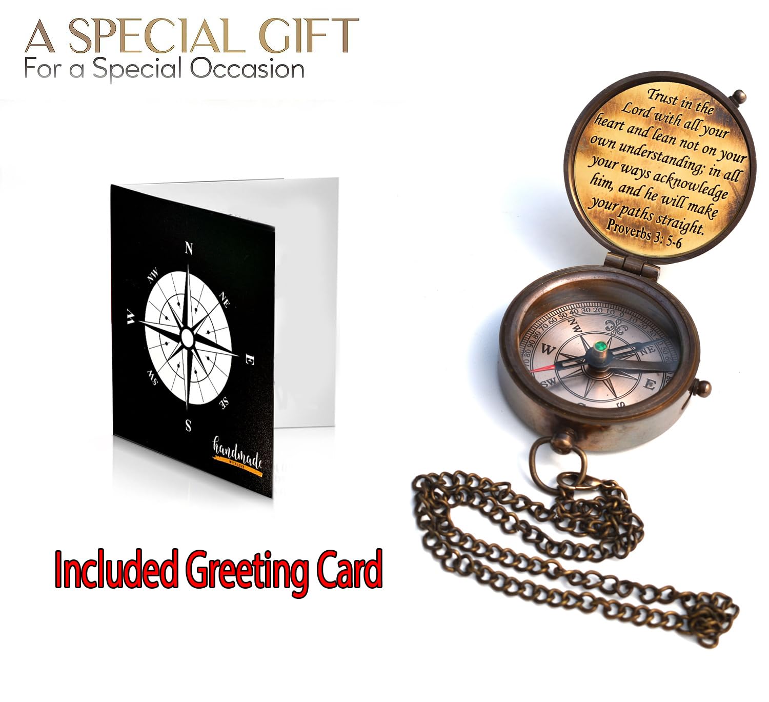 Trust in the Lord Compass, Wooden Box view 5