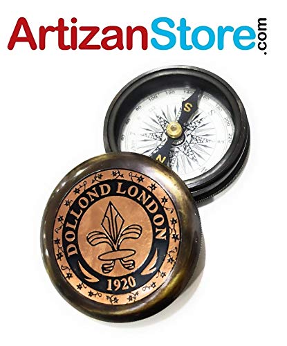 Dollond London Replica Compass, Leather Case view 2