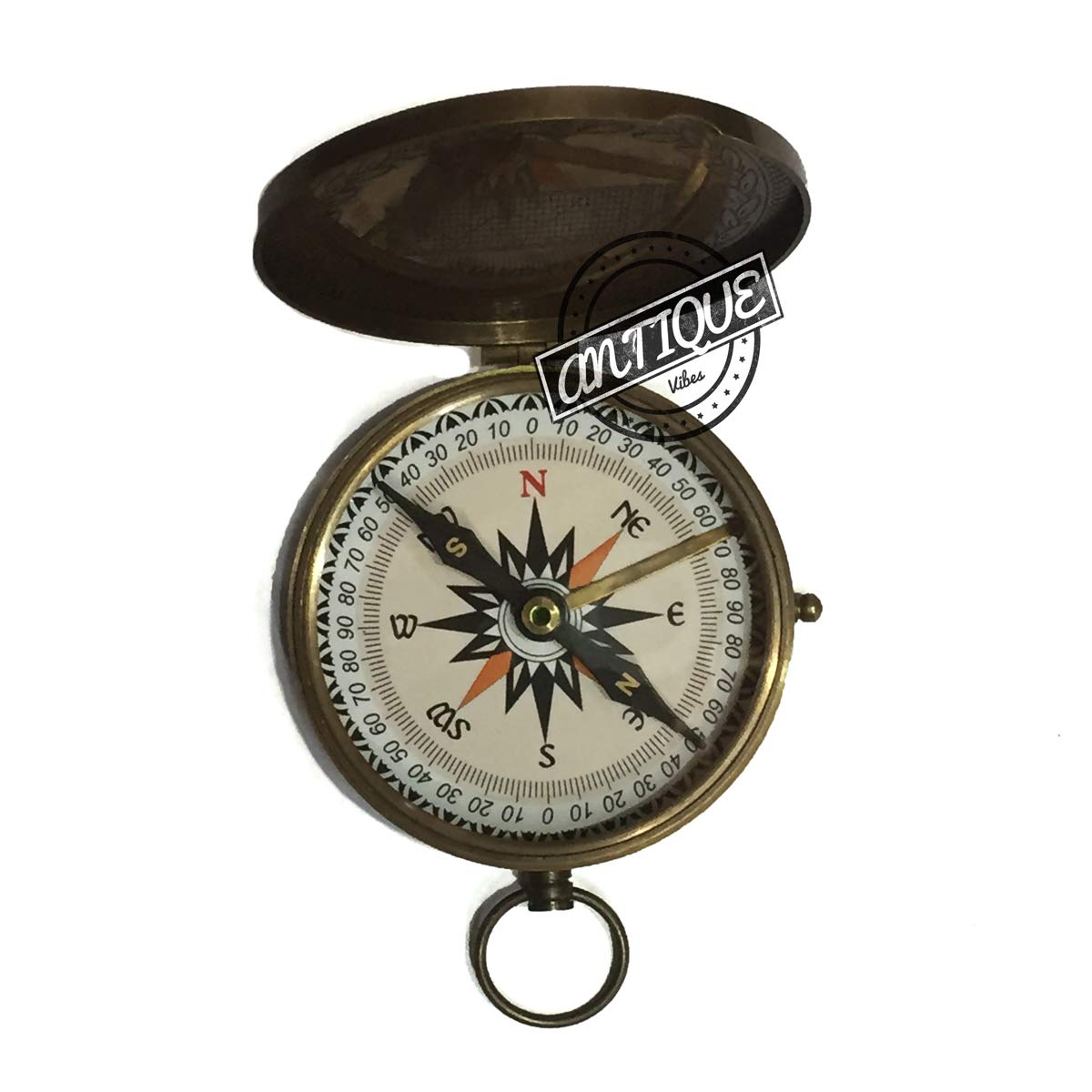 Boy Scout Compass, Antique Finish view 3