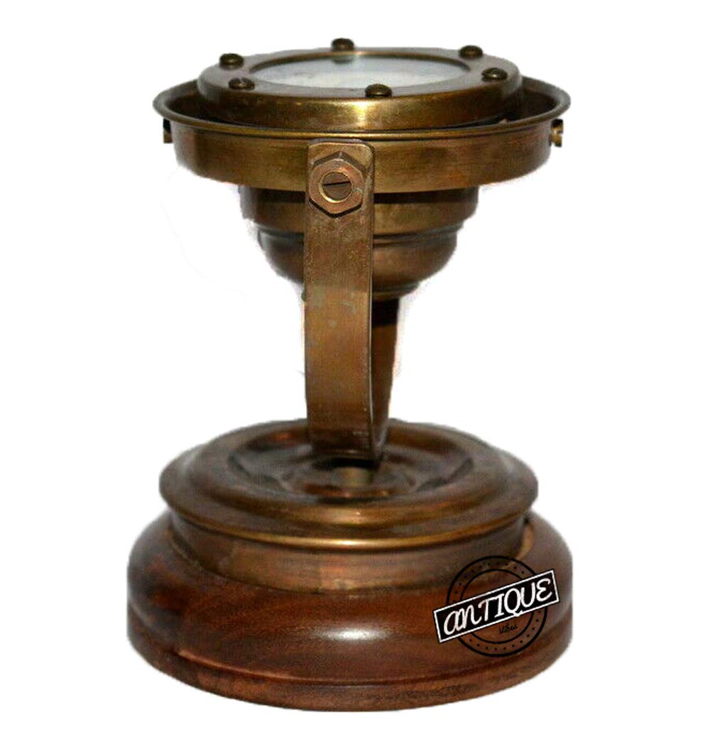 Gimbal Compass on Wooden Base view 4