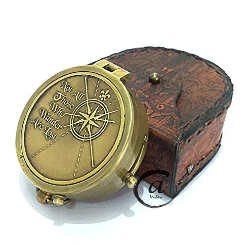 Motivational Compass, Leather Case view 2