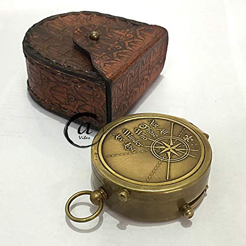 Motivational Compass, Leather Case view 3