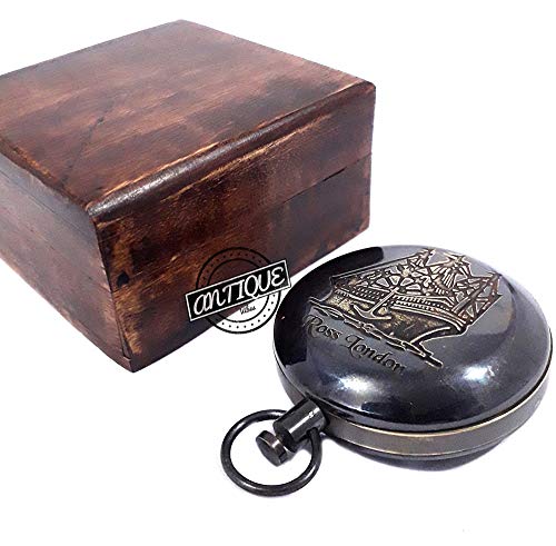 Ross London Compass, Wooden Box view 2