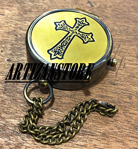 Religious Compass, Leather Case view 3