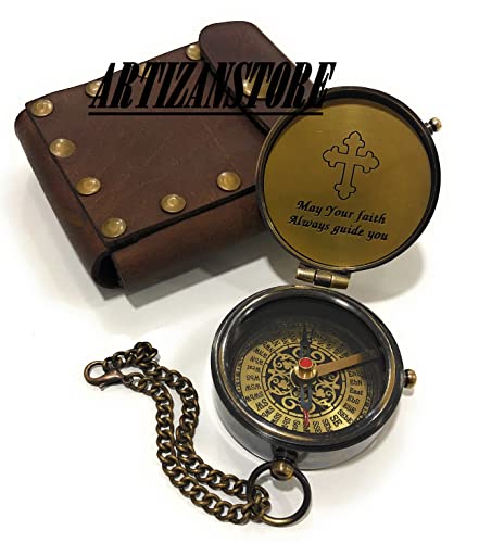 Religious Compass, Leather Case view 5