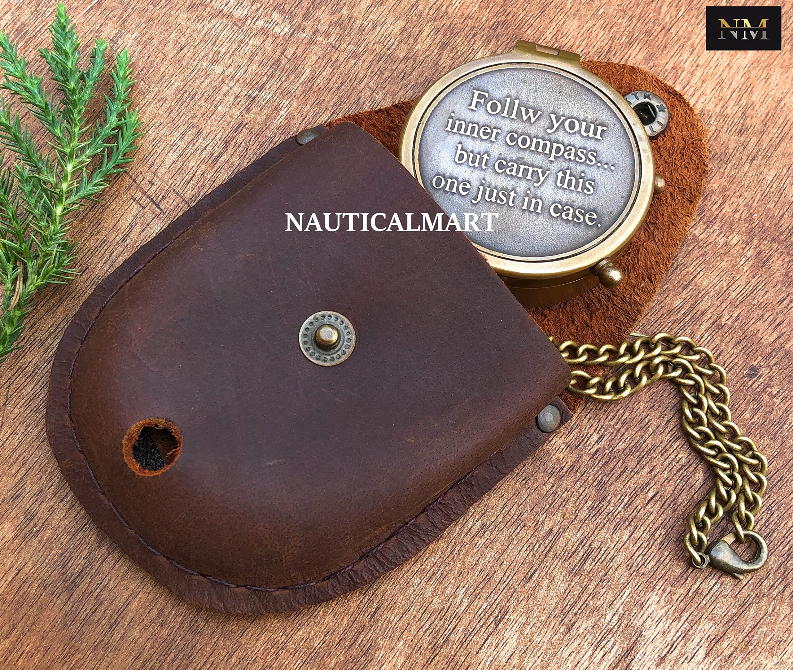 Motivational Compass, Leather Case view 4