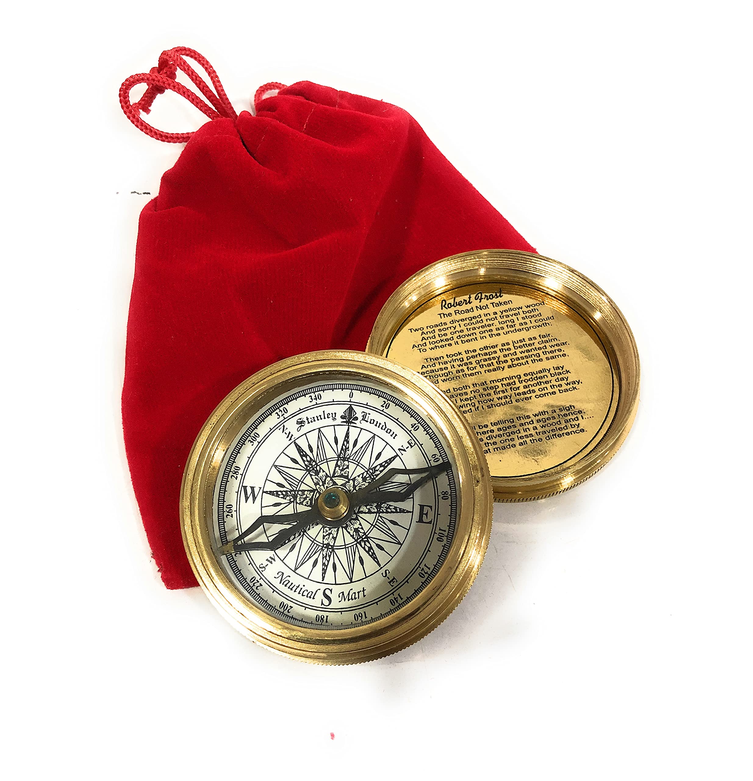 Royal Navy London Reproduction Compass, Polished Brass view 6