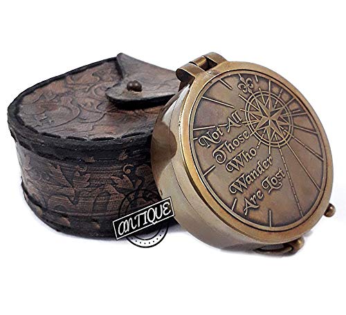 Tolkien Quote Compass, Leather Case view 2