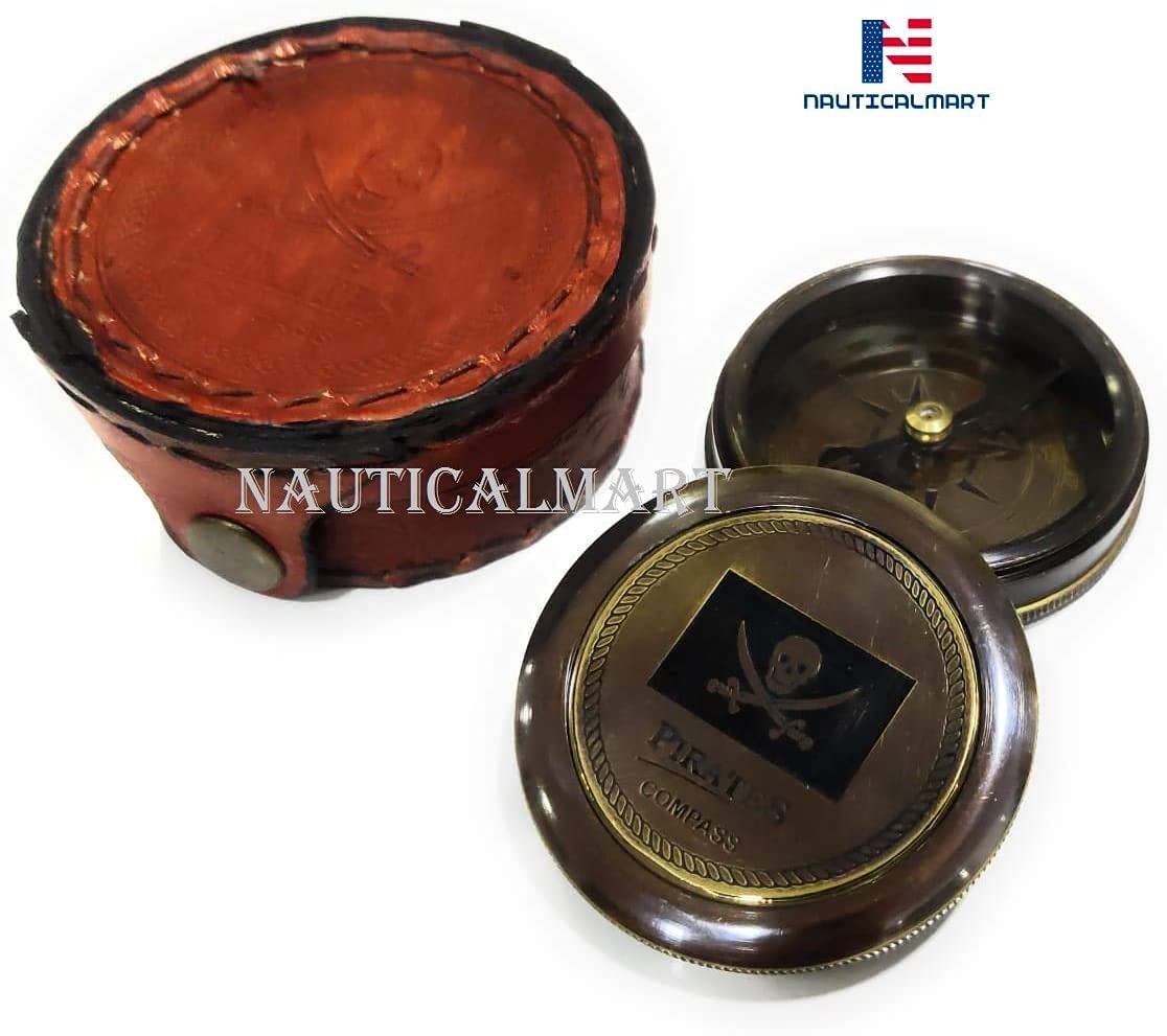 Pirate Compass, Leather Case view 3