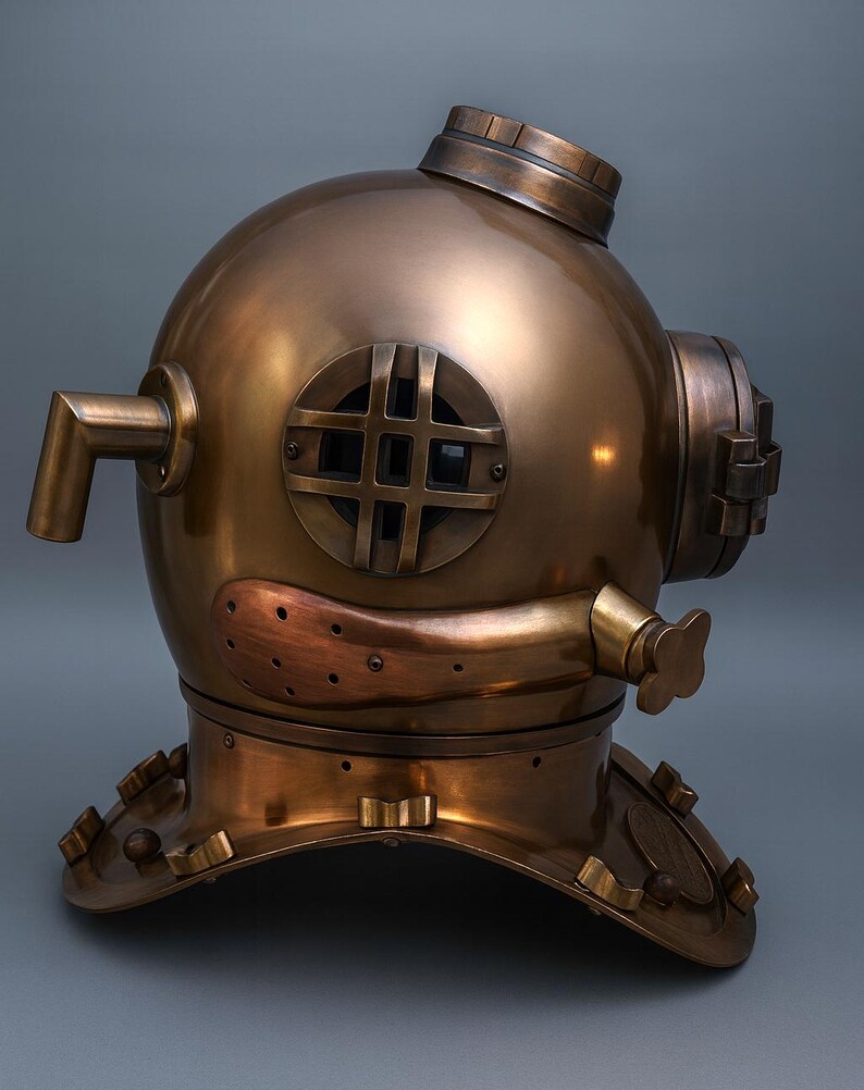 Mark V Diving Helmet with Copper Plated Finish view 4