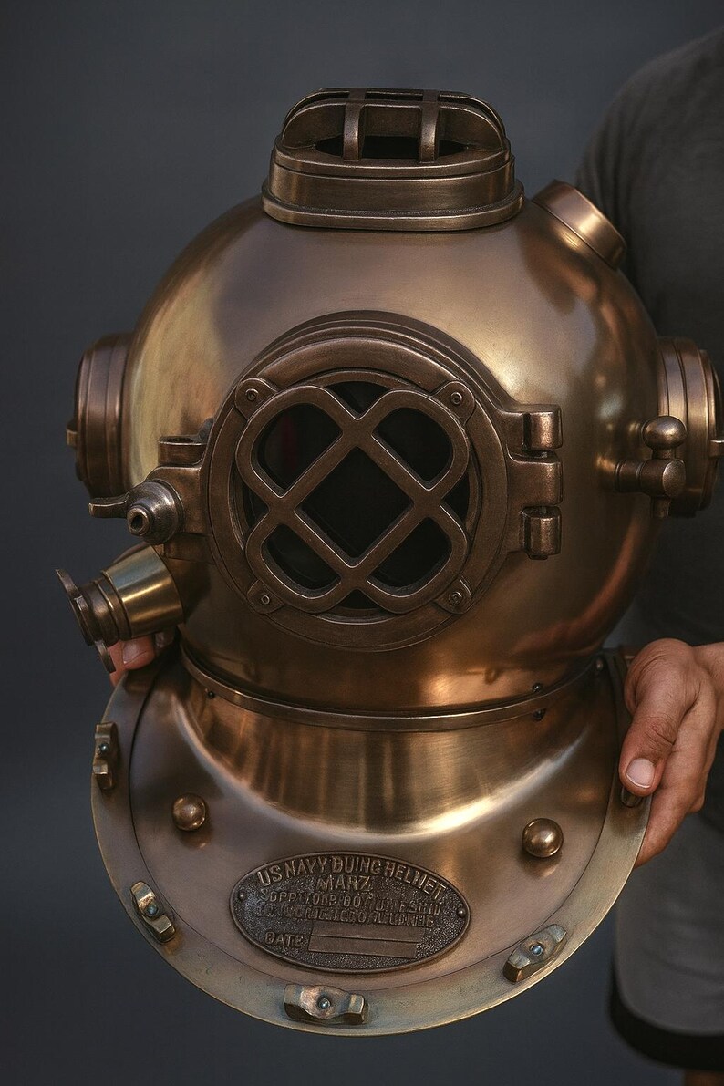 Mark V Diving Helmet with Copper Plated Finish view 8