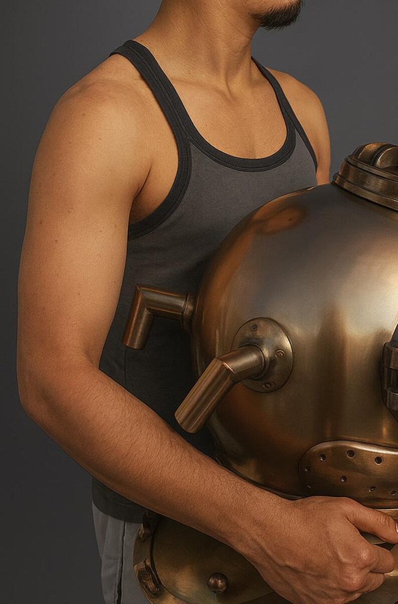 Mark V Diving Helmet with Copper Plated Finish view 10