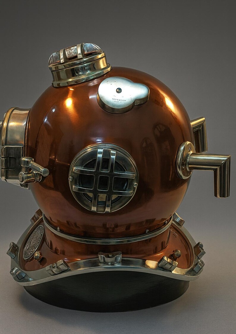 Mark V Diving Helmet with Brown Copper Antique Finish view 5
