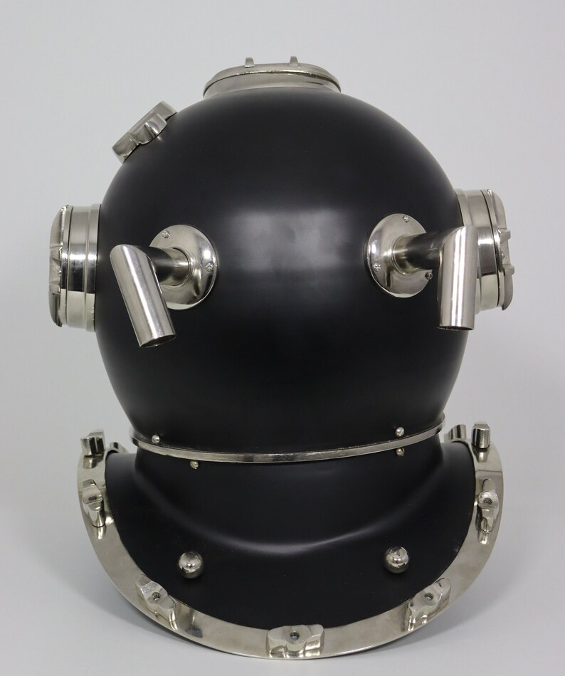 Mark V Diving Helmet with All-Black Antique Finish view 6