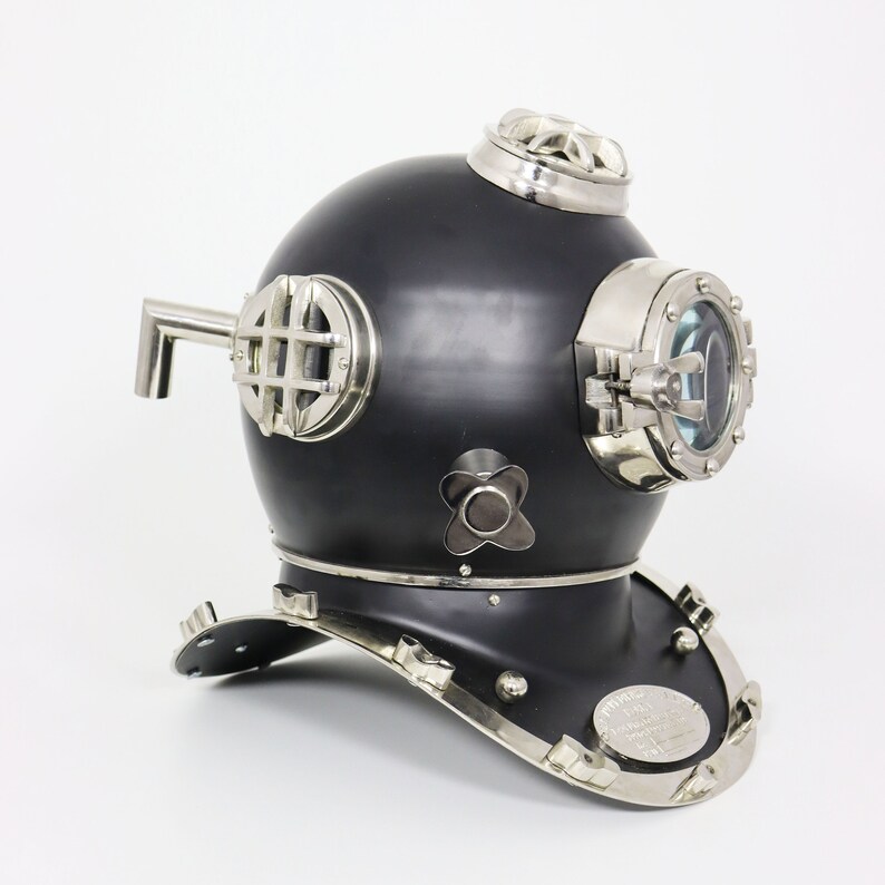 Mark V Diving Helmet with All-Black Antique Finish view 9