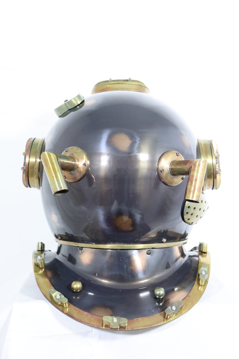 Mark V Scuba Diving Helmet with Unique Antique Finish view 5