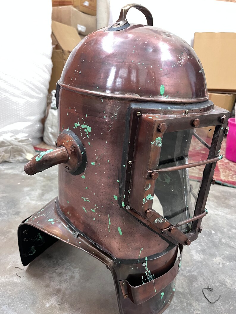 Deep Sea Diving Helmet with Rugged Antique Finish view 6