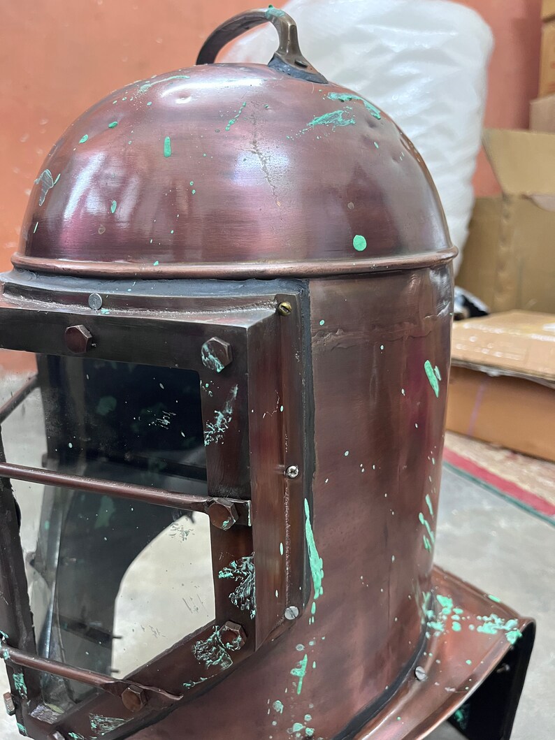 Deep Sea Diving Helmet with Rugged Antique Finish view 8