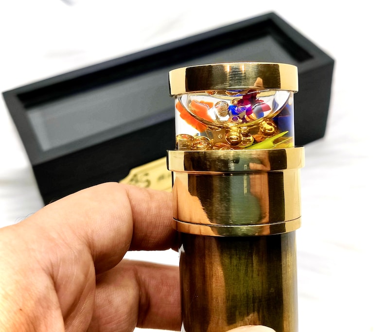 Handmade Brass Liquid Kaleidoscope view 7