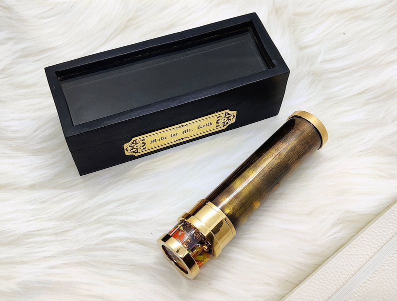 Handmade Brass Liquid Kaleidoscope view 8