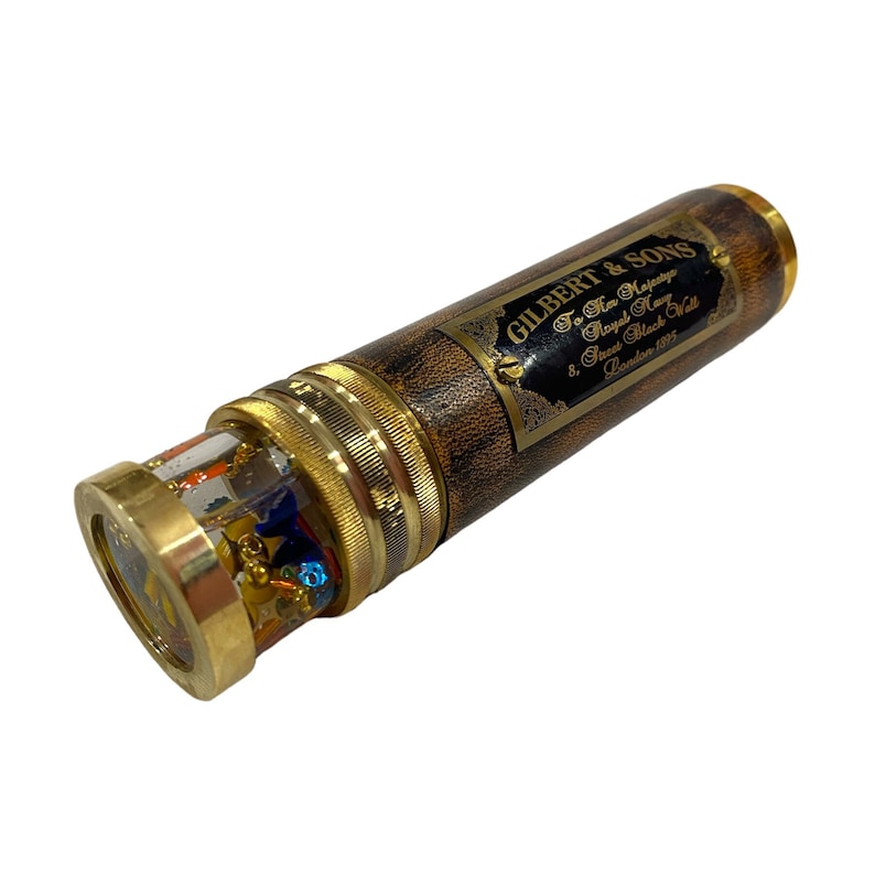 Personalised Liquid Brass Kaleidoscope view 5