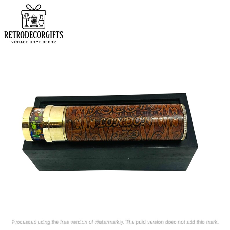 Personalised Brass Liquid Kaleidoscope view 2