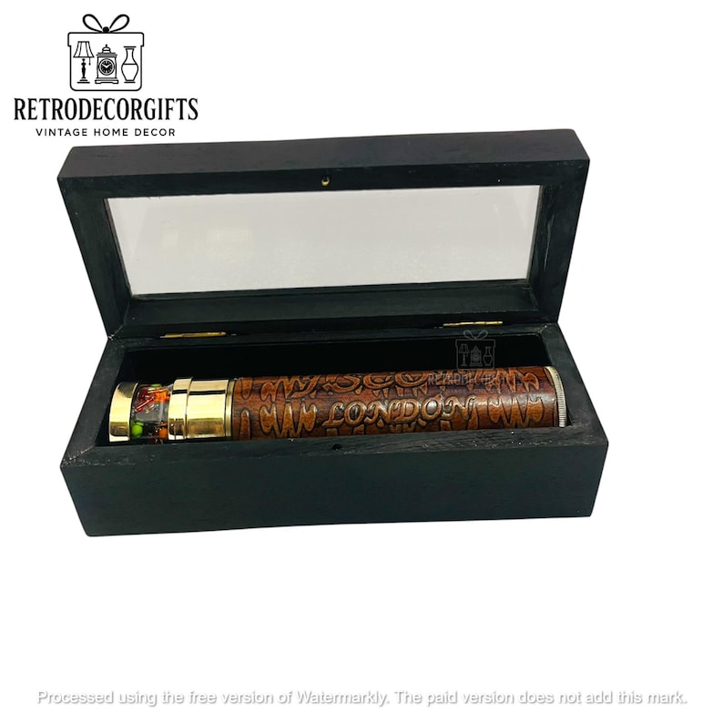 Personalised Brass Liquid Kaleidoscope view 5