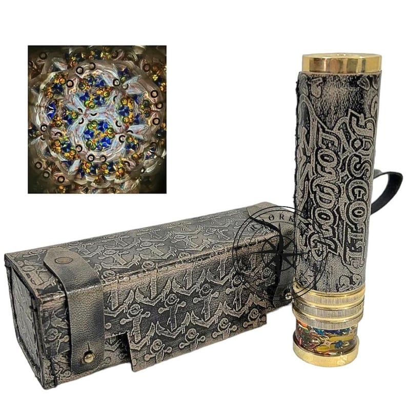 Handmade Brass Liquid Kaleidoscope view 4