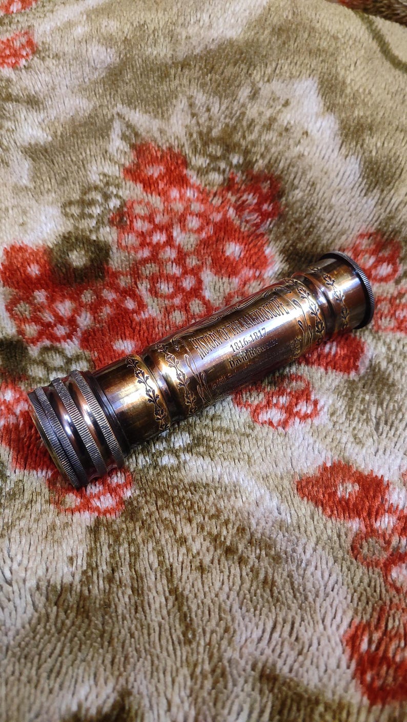 Personalised Engraved Brass Kaleidoscope view 7