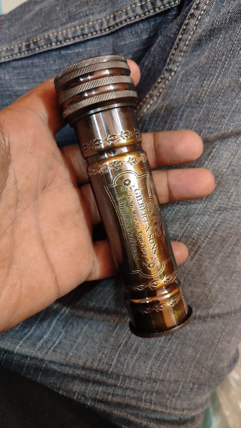 Personalised Engraved Brass Kaleidoscope view 8