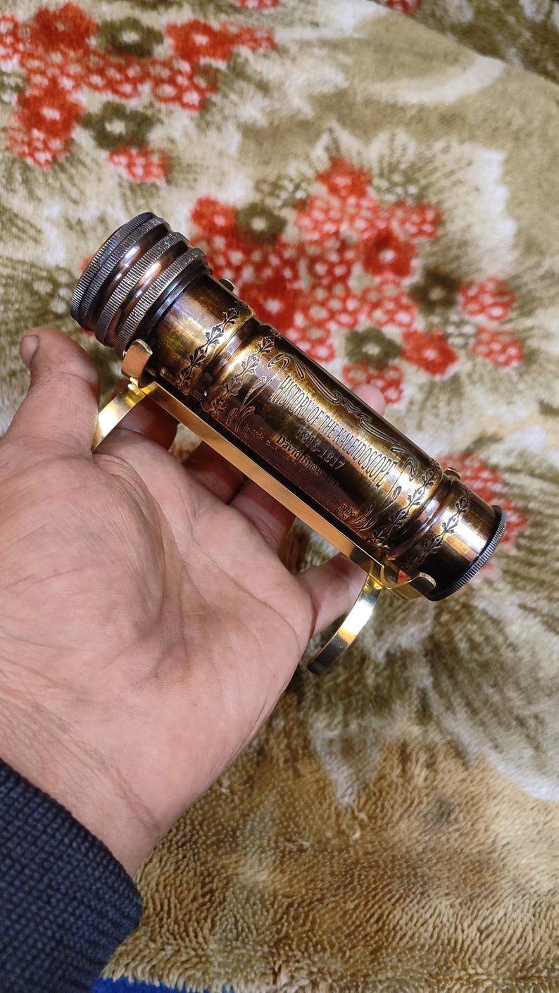 Personalised Engraved Brass Kaleidoscope view 9