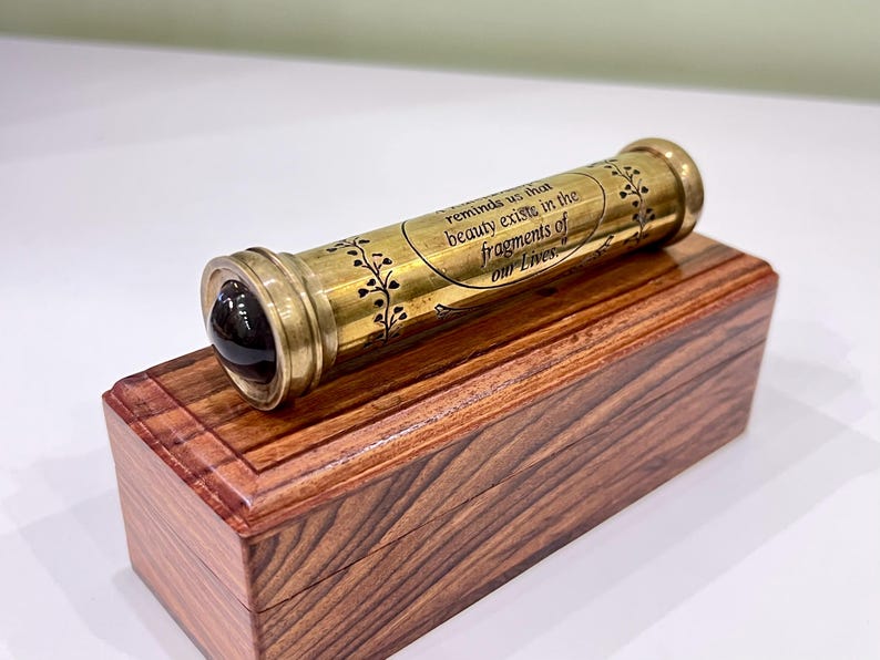 Engraved Brass Kaleidoscope view 6