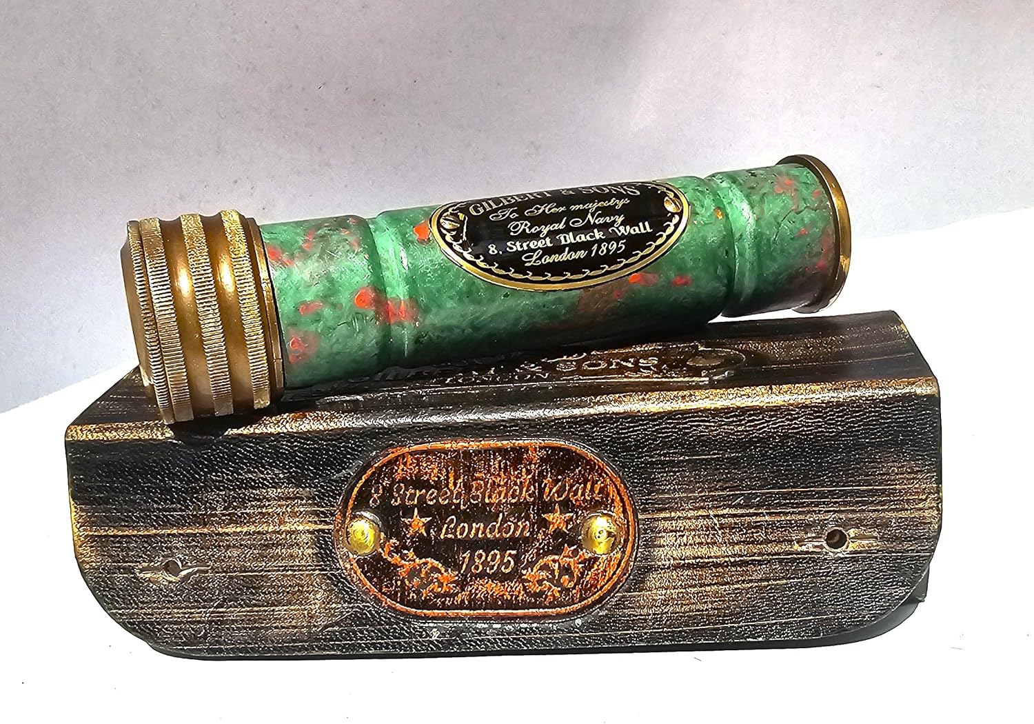 Vintage Solid Brass Kaleidoscope view 3