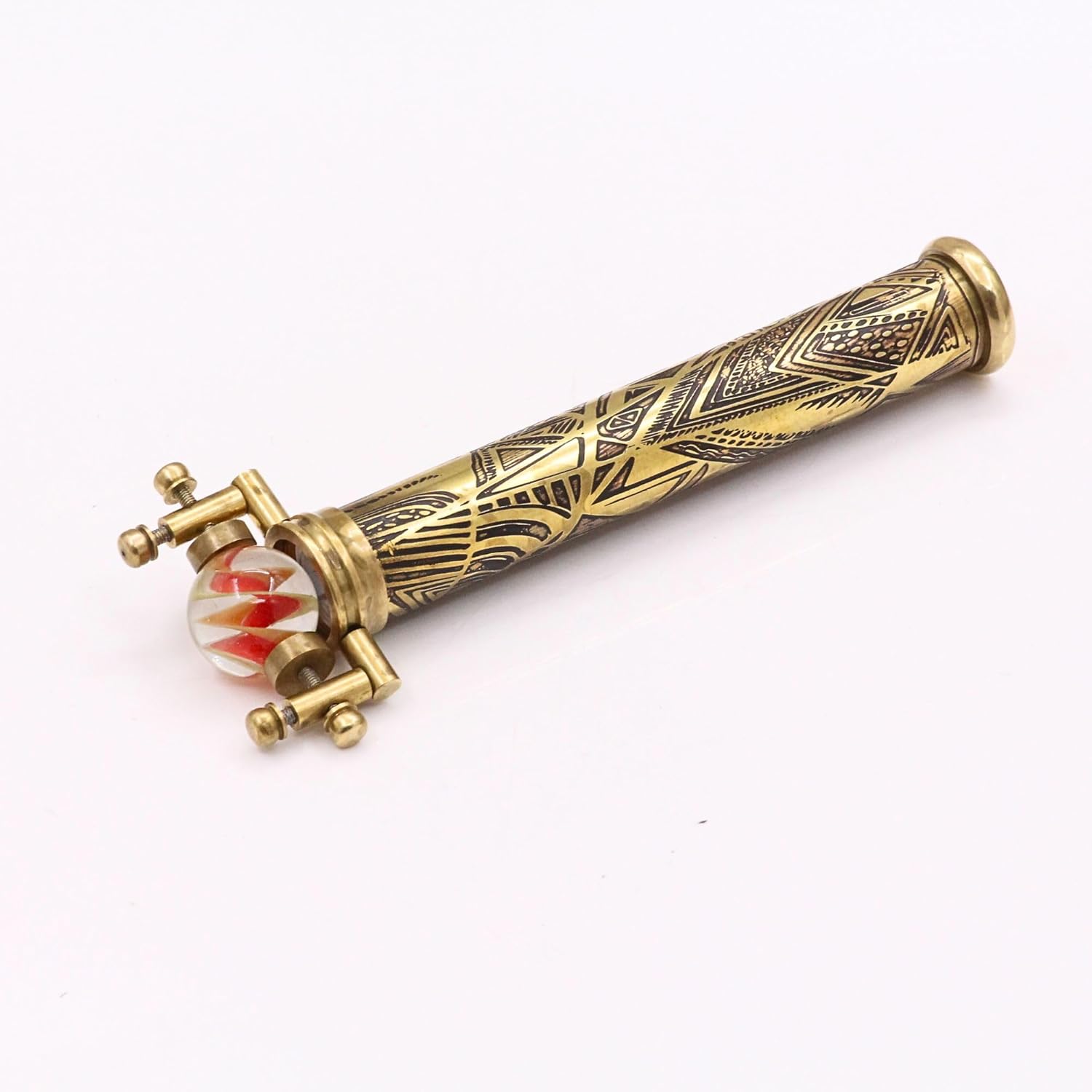 Etched Brass Marblescope with Interchangeable Marbles view 3