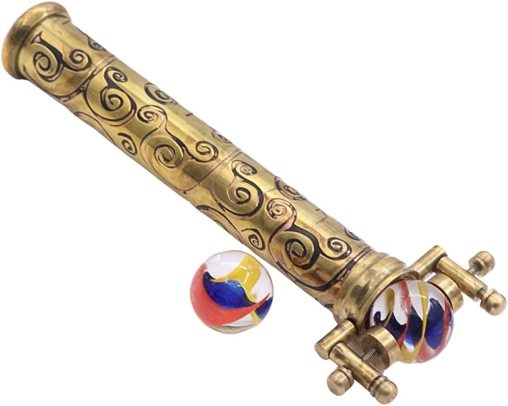 Brass Marblescope with First Surface Mirrors and Stand view 5