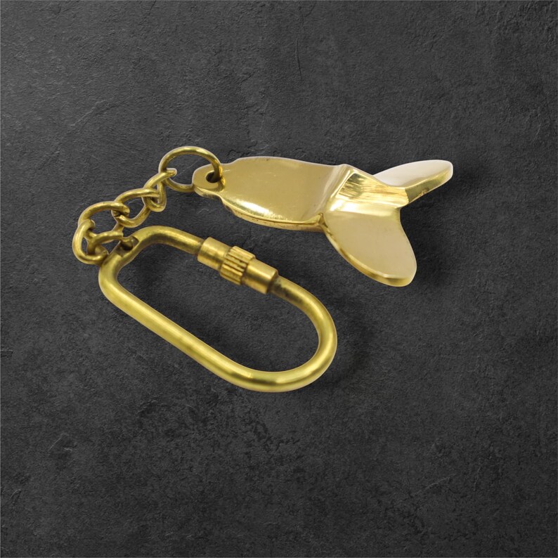Brass Propeller Keychain view 6
