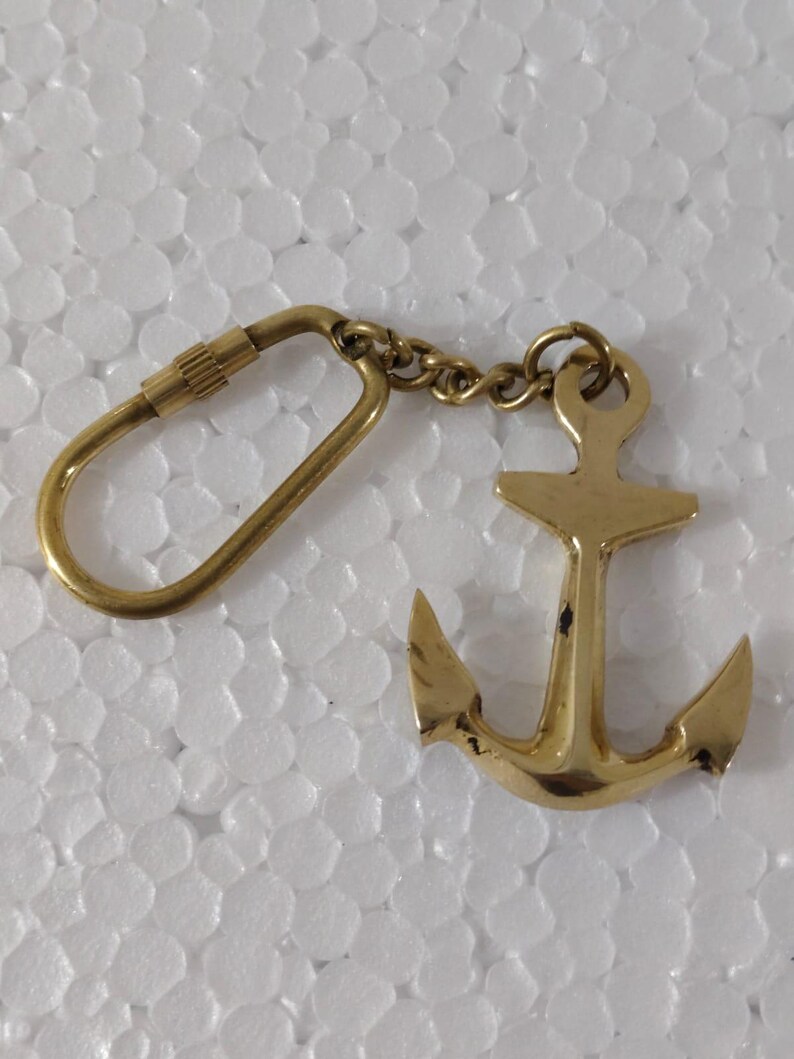 Solid Brass Sailor Rope Knot Keychain view 8