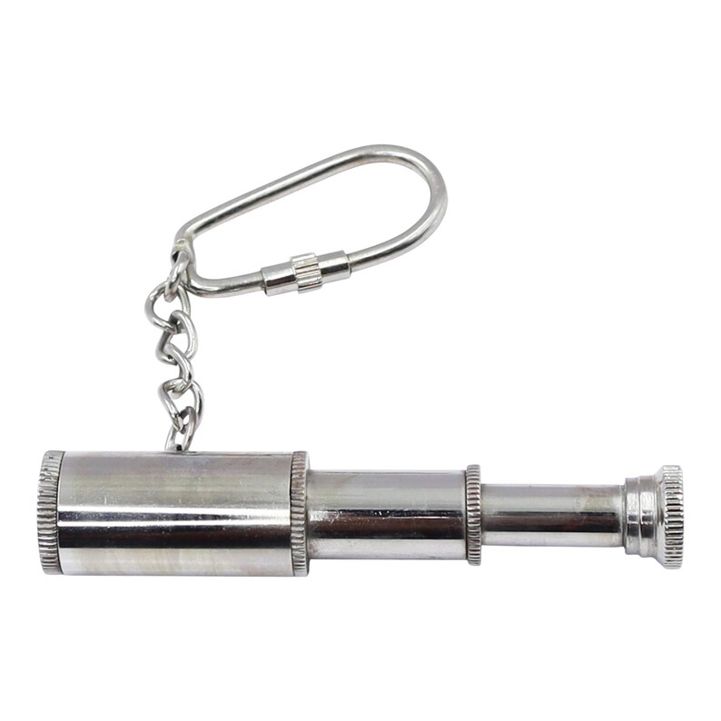 Vintage Brass Telescope and Anchor Keychain view 14