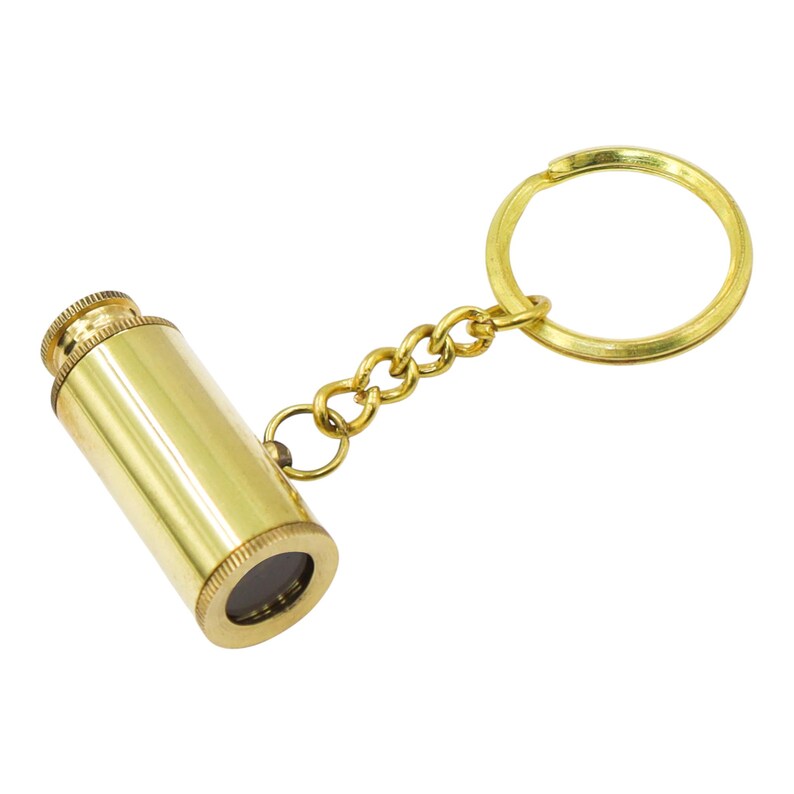 Vintage Brass Telescope and Anchor Keychain view 15