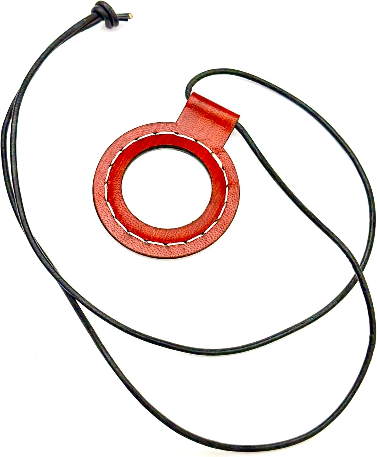 Slim Brass Pendant Magnifier 2" view 8
